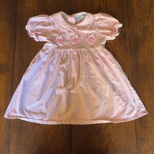Mouse Ears Pink Stripe Riley Dress Kids Girls Possibly A 4T (See Description)
